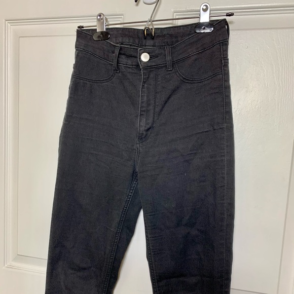 Black denim high waisted jeans - Picture 4 of 9